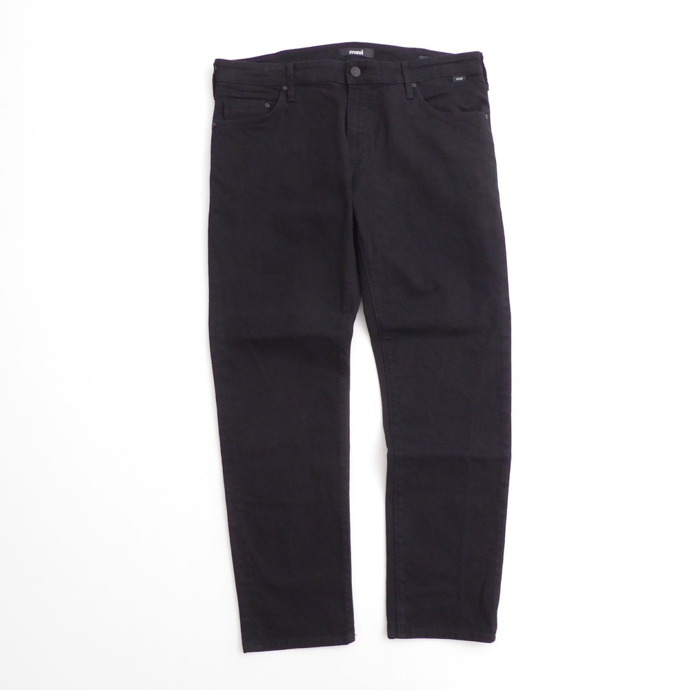 Mavi Mens Jeans Black Jake Slim Leg Zip Fly Size 38 x 30